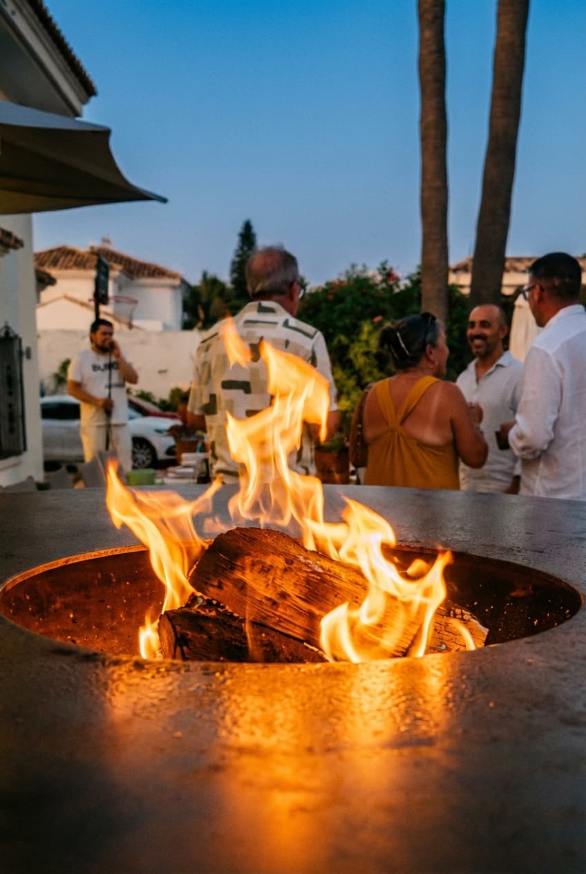 Private brasero event